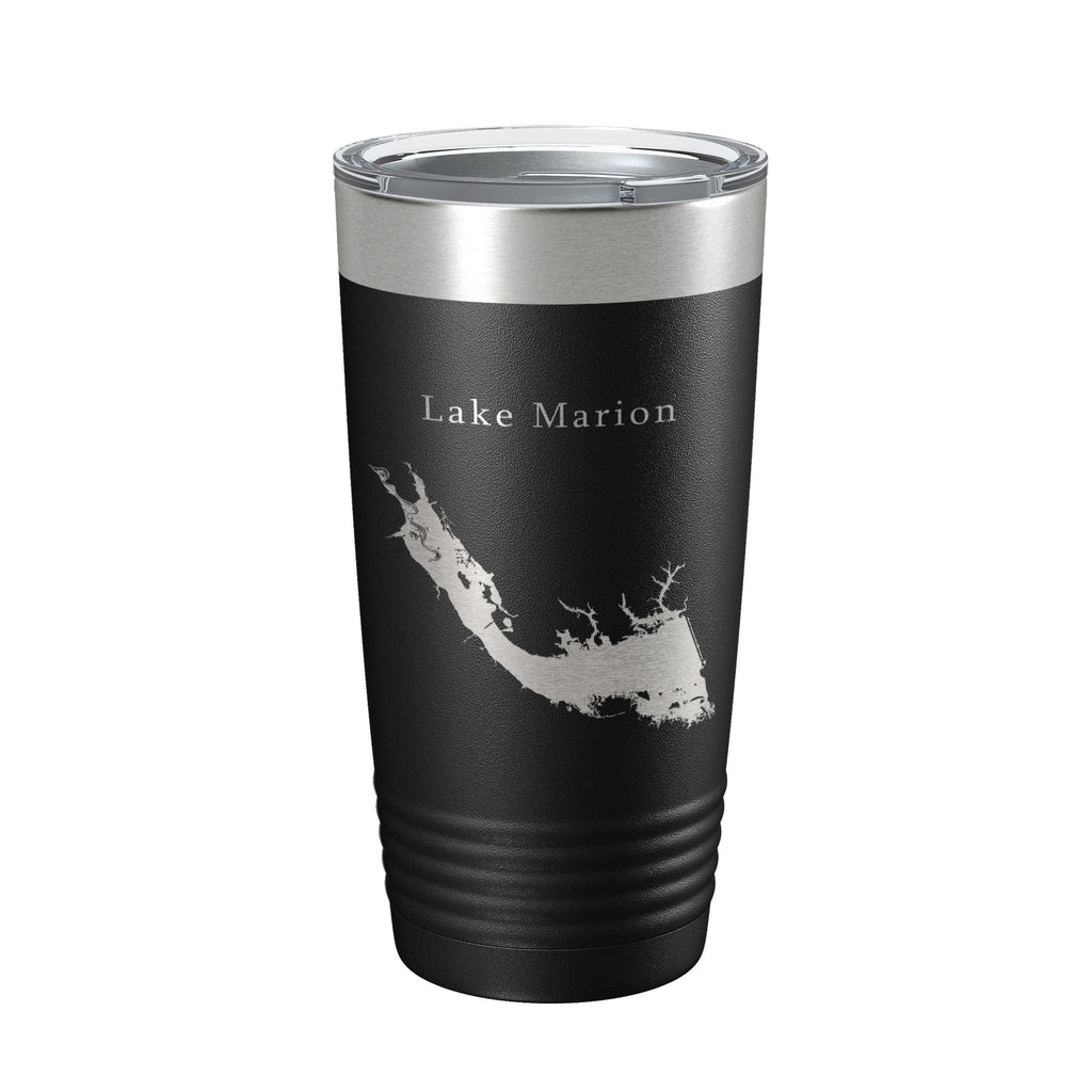 Lake Marion Map Tumbler Travel Mug Insulated Laser Engraved Coffee Cup South Carolina 20 oz