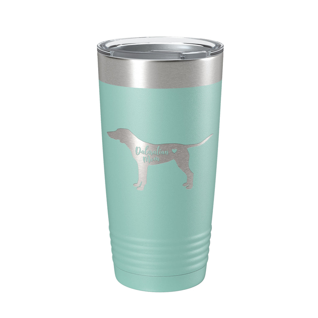 Dalmatian Mom Tumbler Dog Travel Mug Gift Insulated Laser Engraved Coffee Cup 20 oz