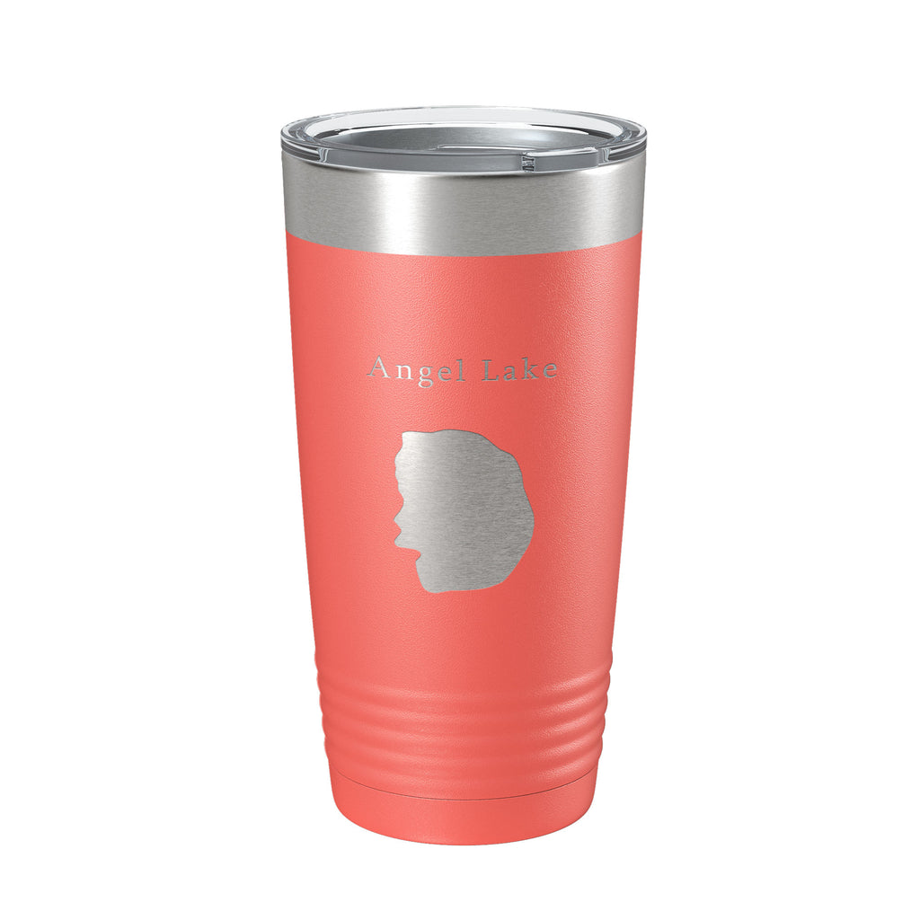 Angel Lake Map Tumbler Travel Mug Insulated Laser Engraved Coffee Cup Nevada 20 oz