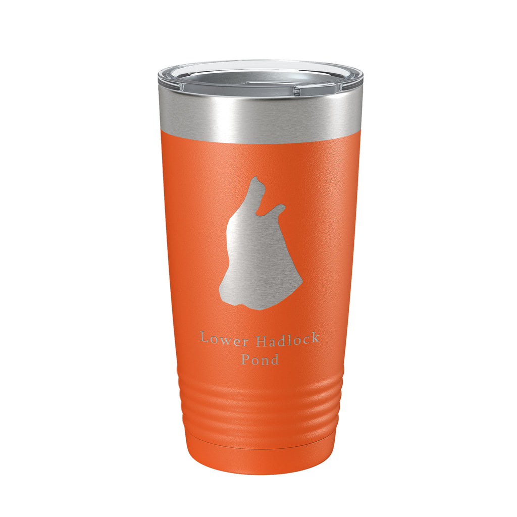 Lower Hadlock Pond Tumbler Lake Map Travel Mug Insulated Laser Engraved Coffee Cup Acadia Maine 20 oz