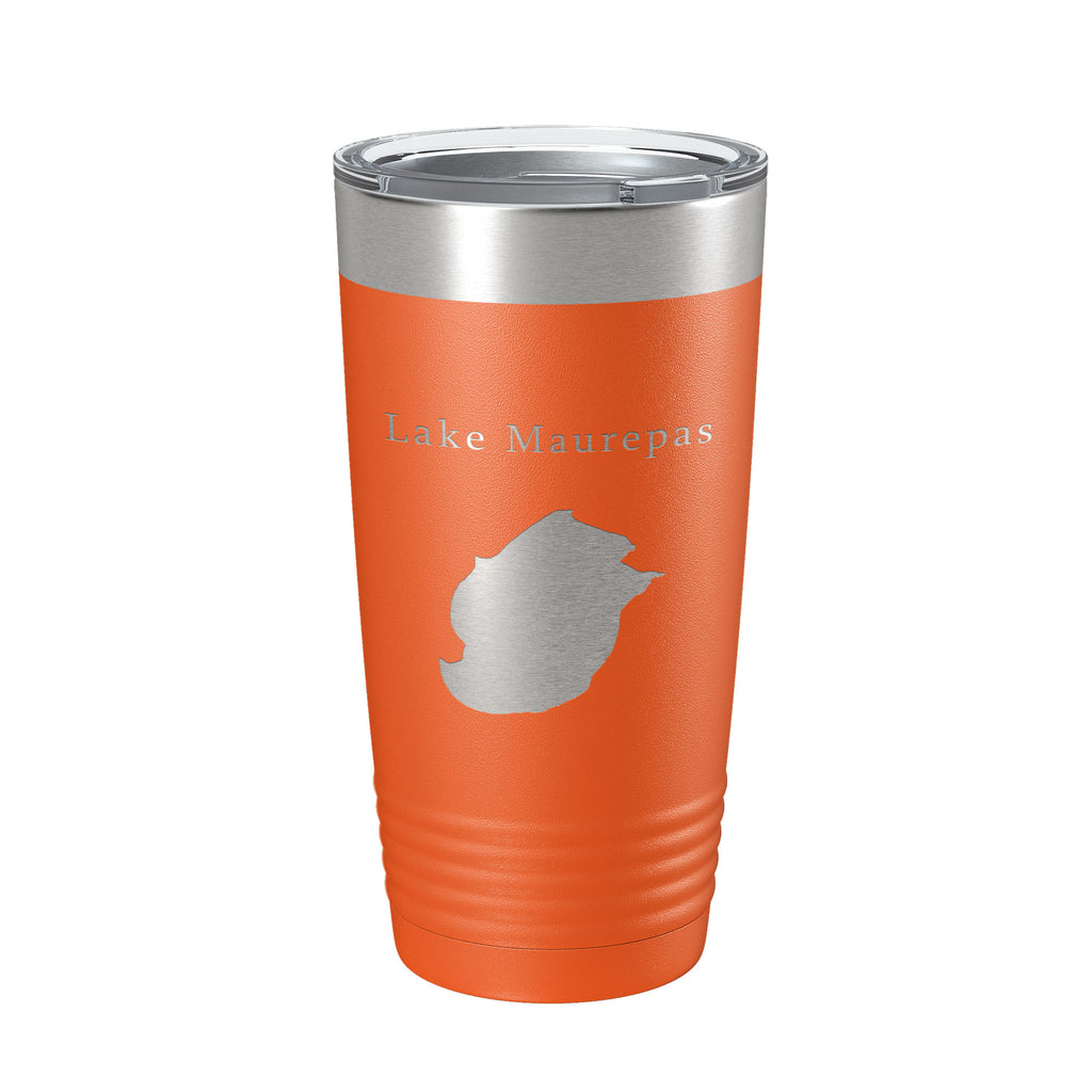 Lake Maurepas Map Tumbler Travel Mug Insulated Laser Engraved Coffee Cup Louisiana 20 oz