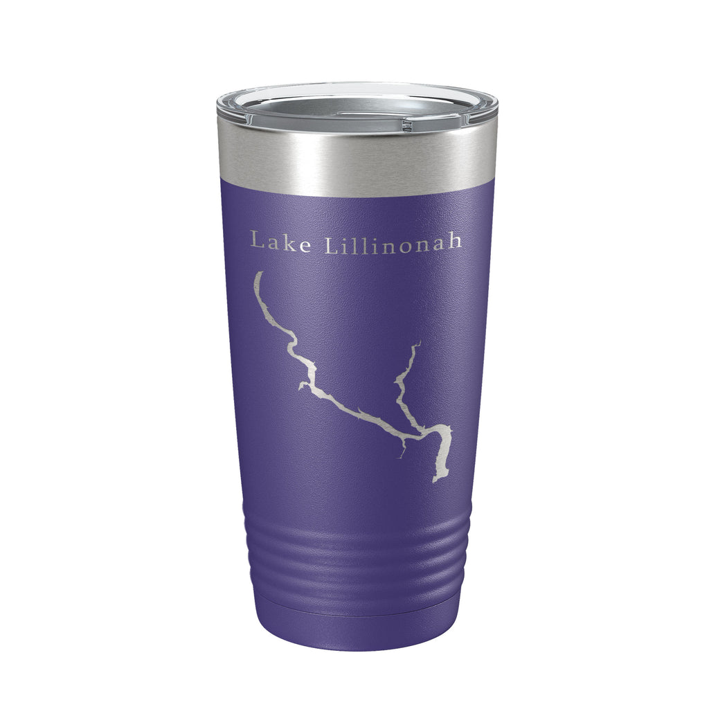 Lake Lillinonah Map Tumbler Travel Mug Insulated Laser Engraved Coffee Cup Housatonic River Connecticut 20 oz