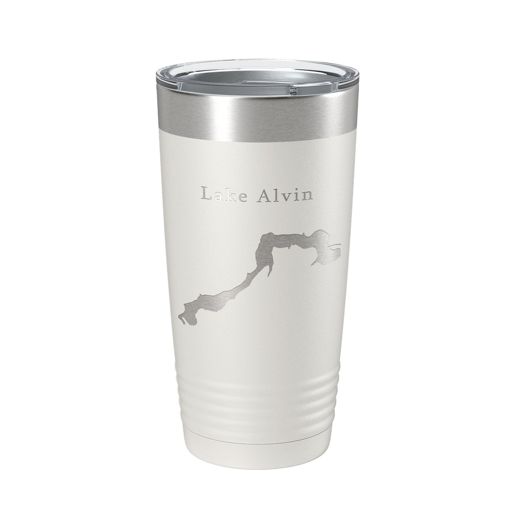 Lake Alvin Map Tumbler Travel Mug Insulated Laser Engraved Coffee Cup South Dakota 20 oz