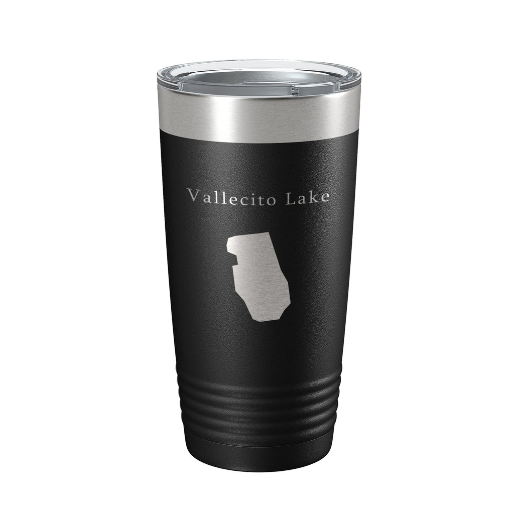 Vallecito Lake Map Tumbler Travel Mug Insulated Laser Engraved Coffee Cup Colorado 20 oz