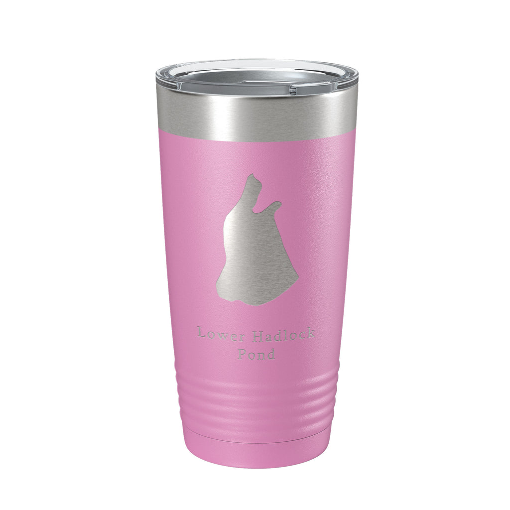 Lower Hadlock Pond Tumbler Lake Map Travel Mug Insulated Laser Engraved Coffee Cup Acadia Maine 20 oz