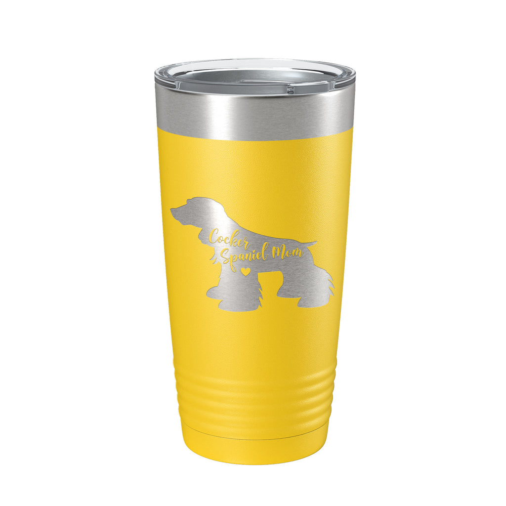 Cocker Spaniel Mom Tumbler Dog Travel Mug Gift Insulated Laser Engraved Coffee Cup 20 oz