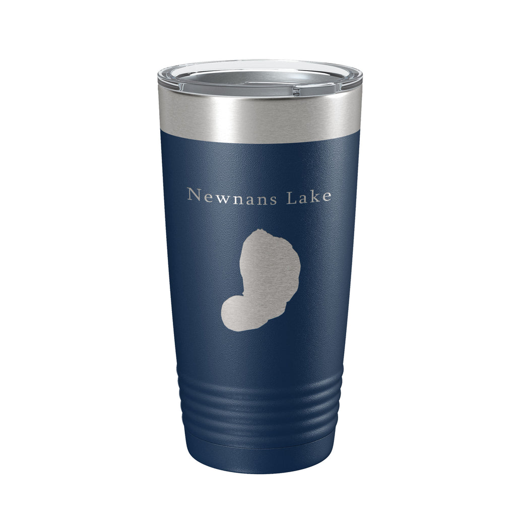 Newnans Lake Map Tumbler Travel Mug Insulated Laser Engraved Coffee Cup Florida 20 oz