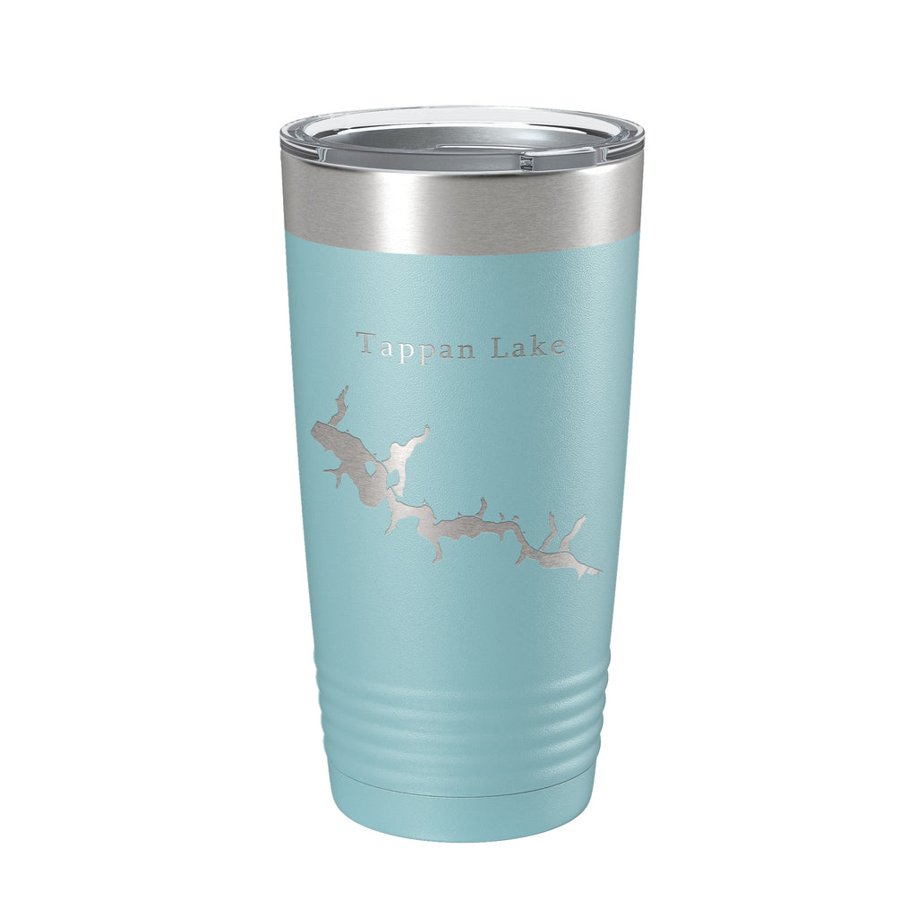 Tappan Lake Map Tumbler Travel Mug Insulated Laser Engraved Coffee Cup Ohio 20 oz