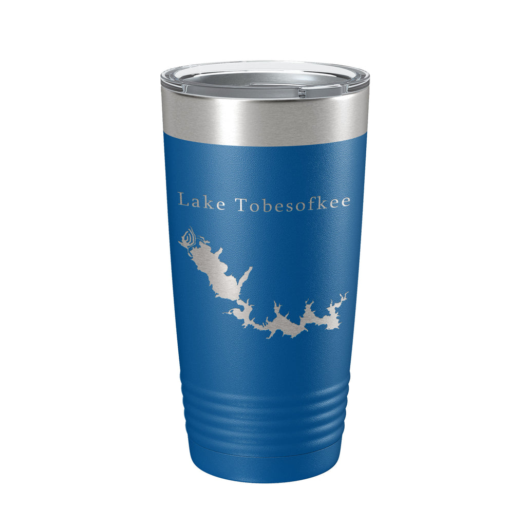 Lake Tobesofkee Map Tumbler Travel Mug Insulated Laser Engraved Coffee Cup Macon Georgia 20 oz