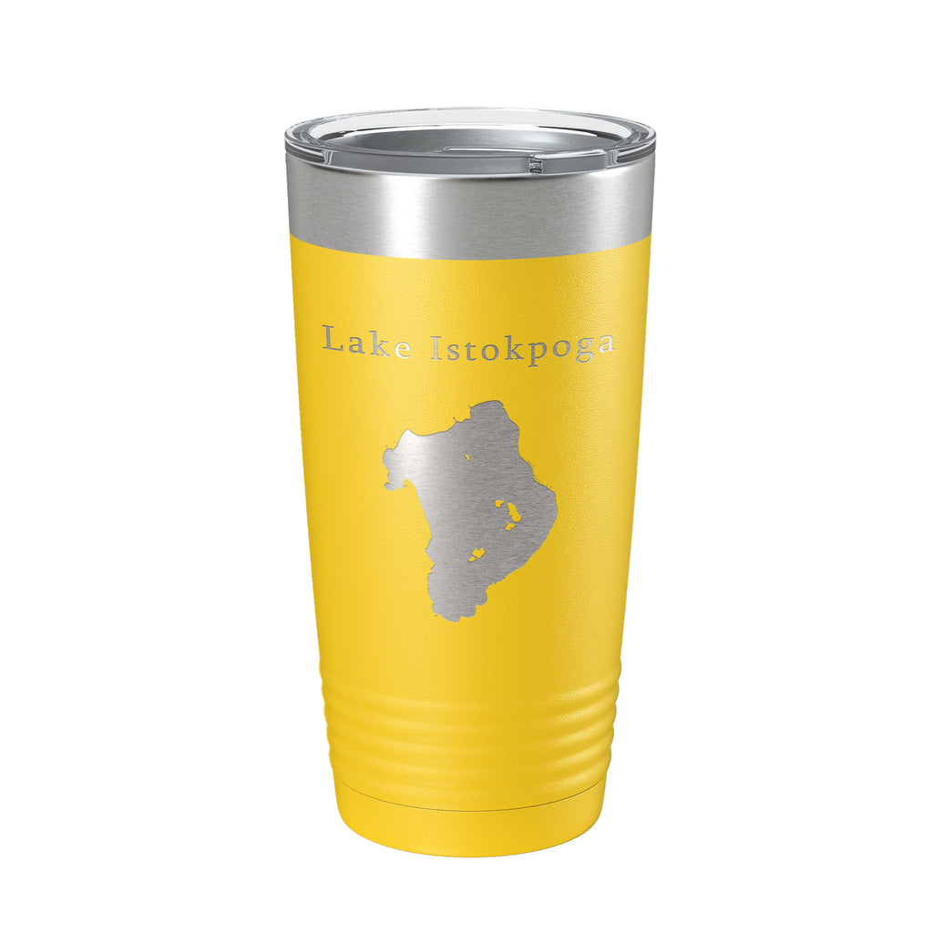 Lake Istokpoga Map Tumbler Travel Mug Insulated Laser Engraved Coffee Cup Florida 20 oz
