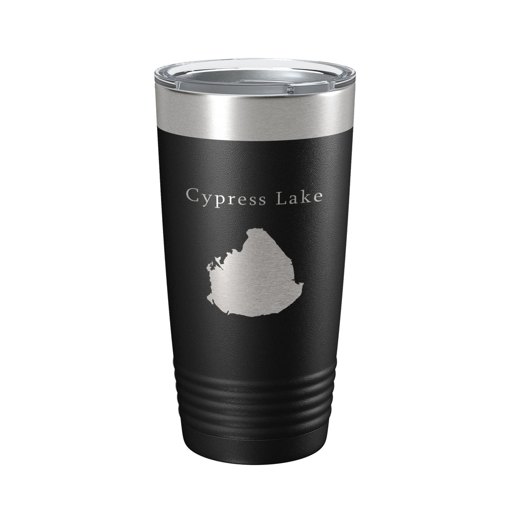 Cypress Lake Map Tumbler Travel Mug Insulated Laser Engraved Coffee Cup Kissimmee Orlando Florida 20 oz