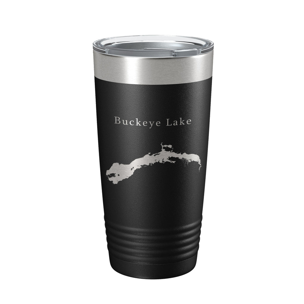 Buckeye Lake Map Tumbler Travel Mug Insulated Laser Engraved Coffee Cup Ohio 20 oz