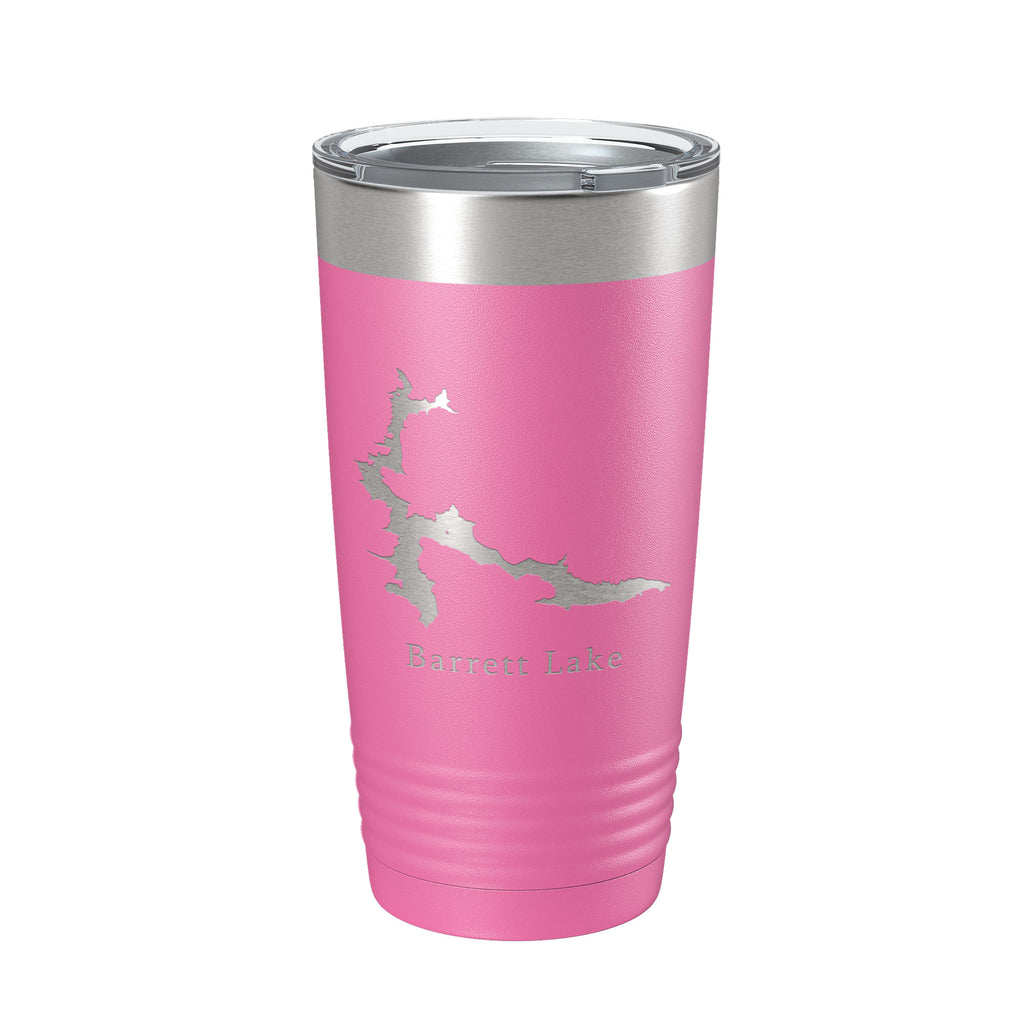 Barrett Lake Map Tumbler Travel Mug Insulated Laser Engraved Coffee Cup California 20 oz