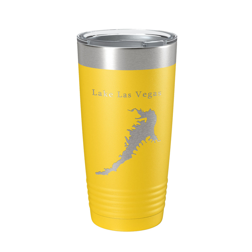 Lake Las Vegas Map Tumbler Travel Mug Insulated Laser Engraved Coffee Cup Nevada 20 oz