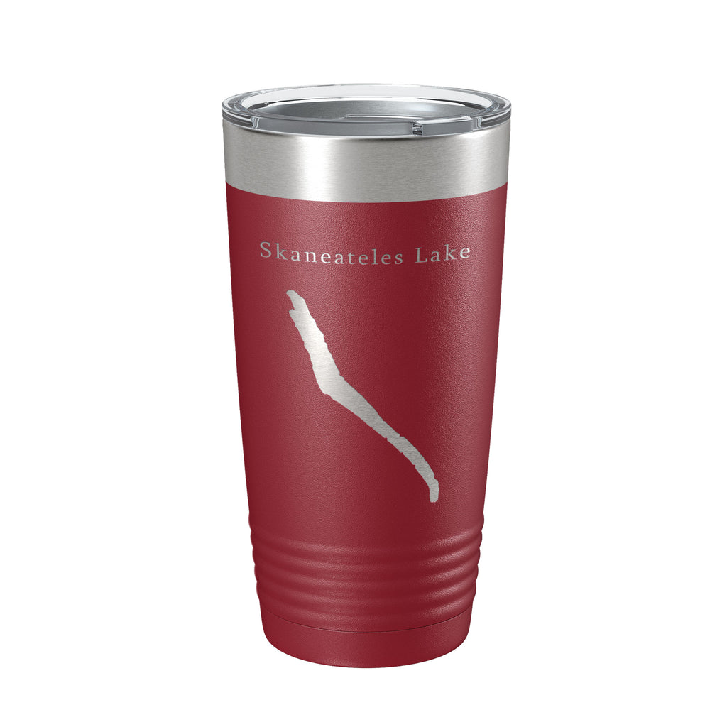 Skaneateles Lake Map Tumbler Travel Mug Insulated Laser Engraved Coffee Cup New York 20 oz