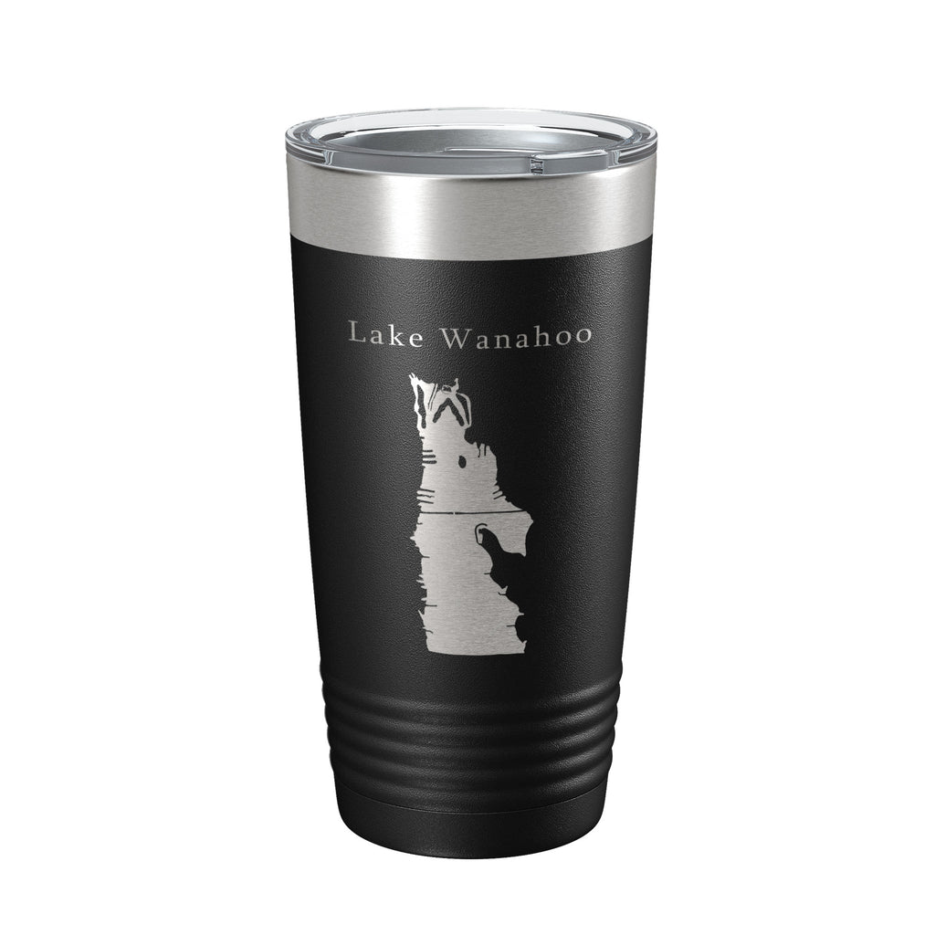 Lake Wanahoo Map Tumbler Travel Mug Insulated Laser Engraved Coffee Cup Nebraska 20 oz