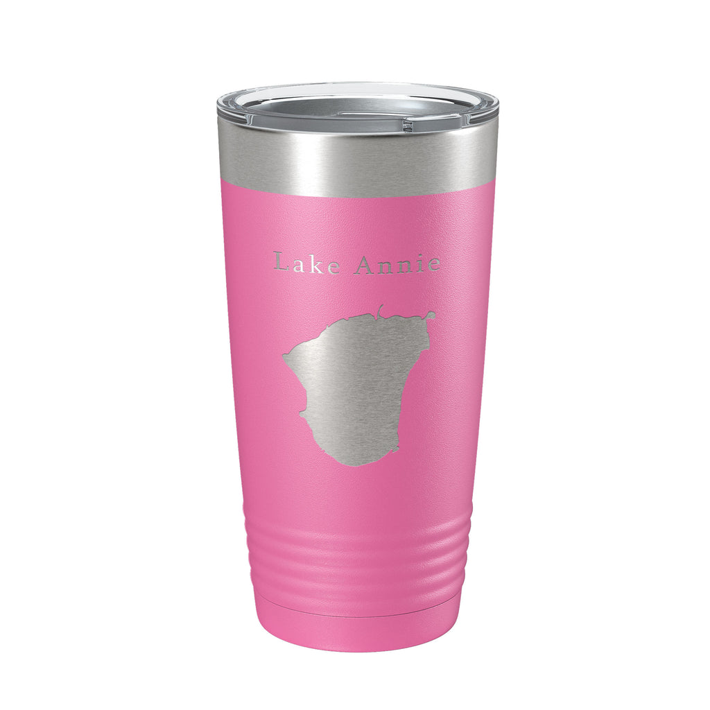 Lake Annie Map Tumbler Travel Mug Insulated Laser Engraved Coffee Cup Florida 20 oz