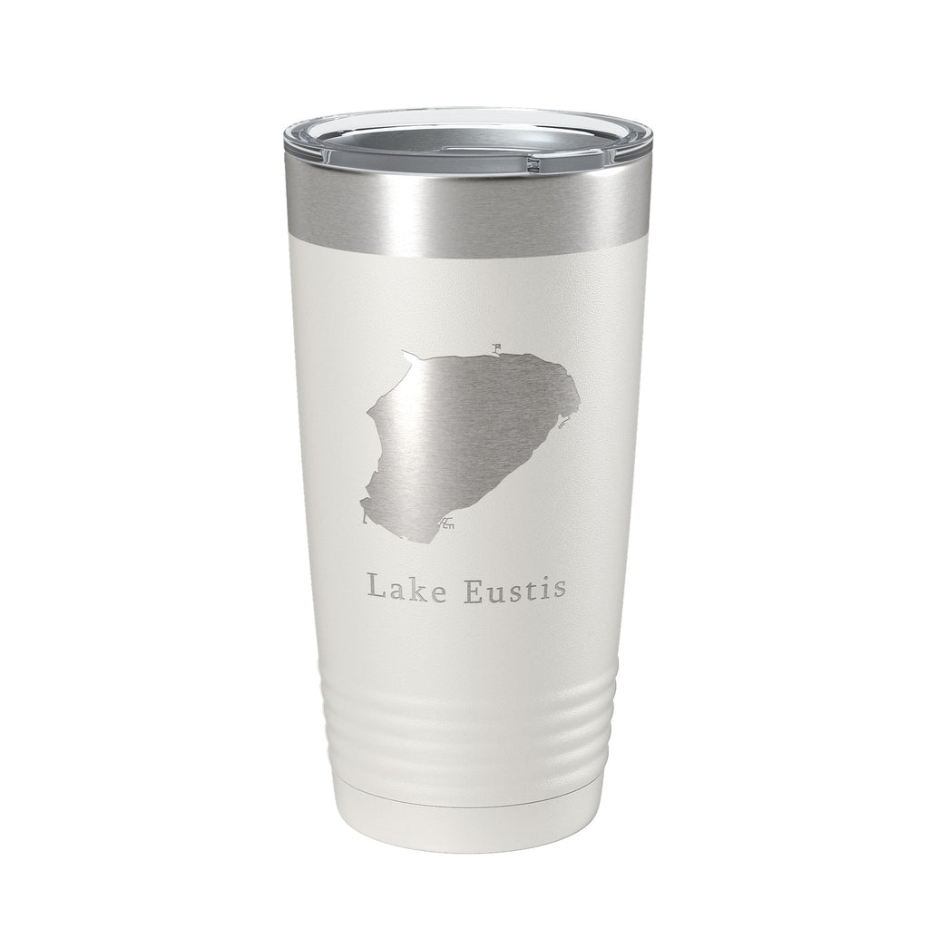 Lake Eustis Map Tumbler Travel Mug Insulated Laser Engraved Coffee Cup Florida 20 oz