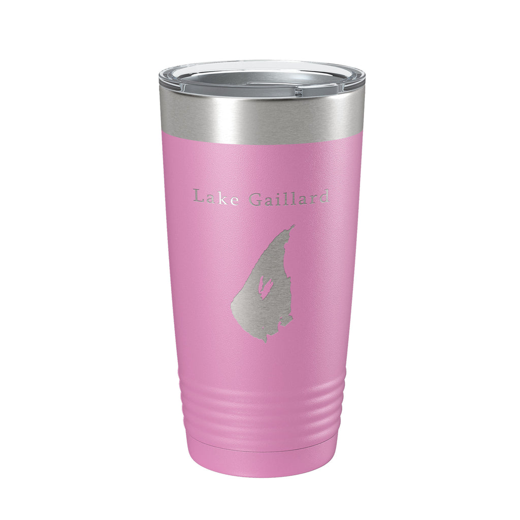 Lake Gaillard Map Tumbler Travel Mug Insulated Laser Engraved Coffee Cup Connecticut 20 oz