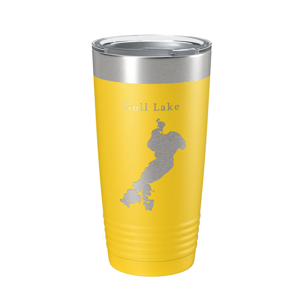 Gull Lake Map Tumbler Travel Mug Insulated Laser Engraved Coffee Cup Minnesota 20 oz