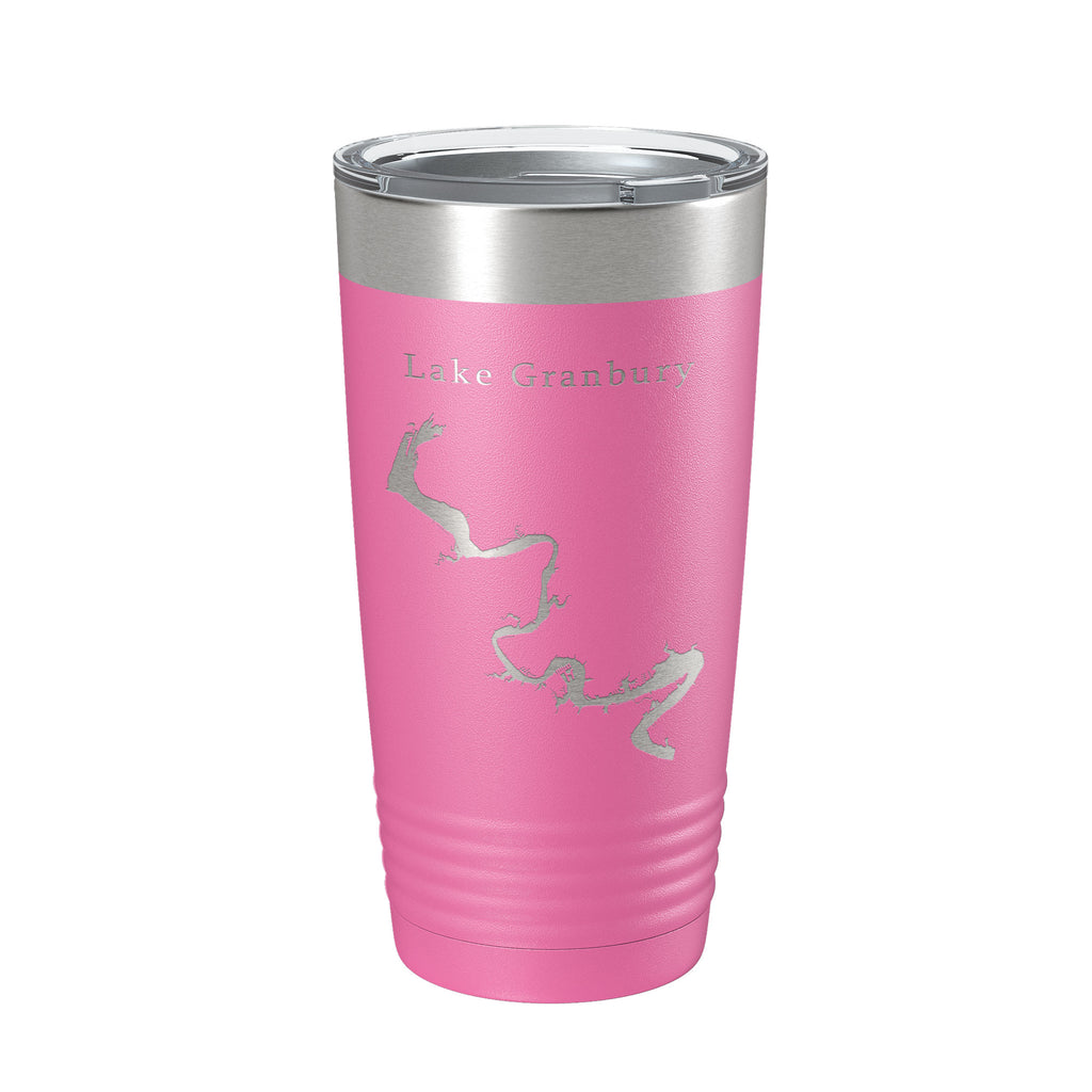 Lake Granbury Map Tumbler Travel Mug Insulated Laser Engraved Coffee Cup Brazos River Texas 20 oz