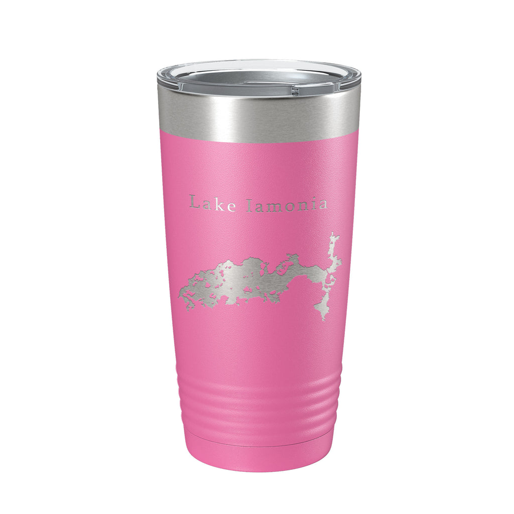 Lake Iamonia Map Tumbler Travel Mug Insulated Laser Engraved Coffee Cup Florida 20 oz
