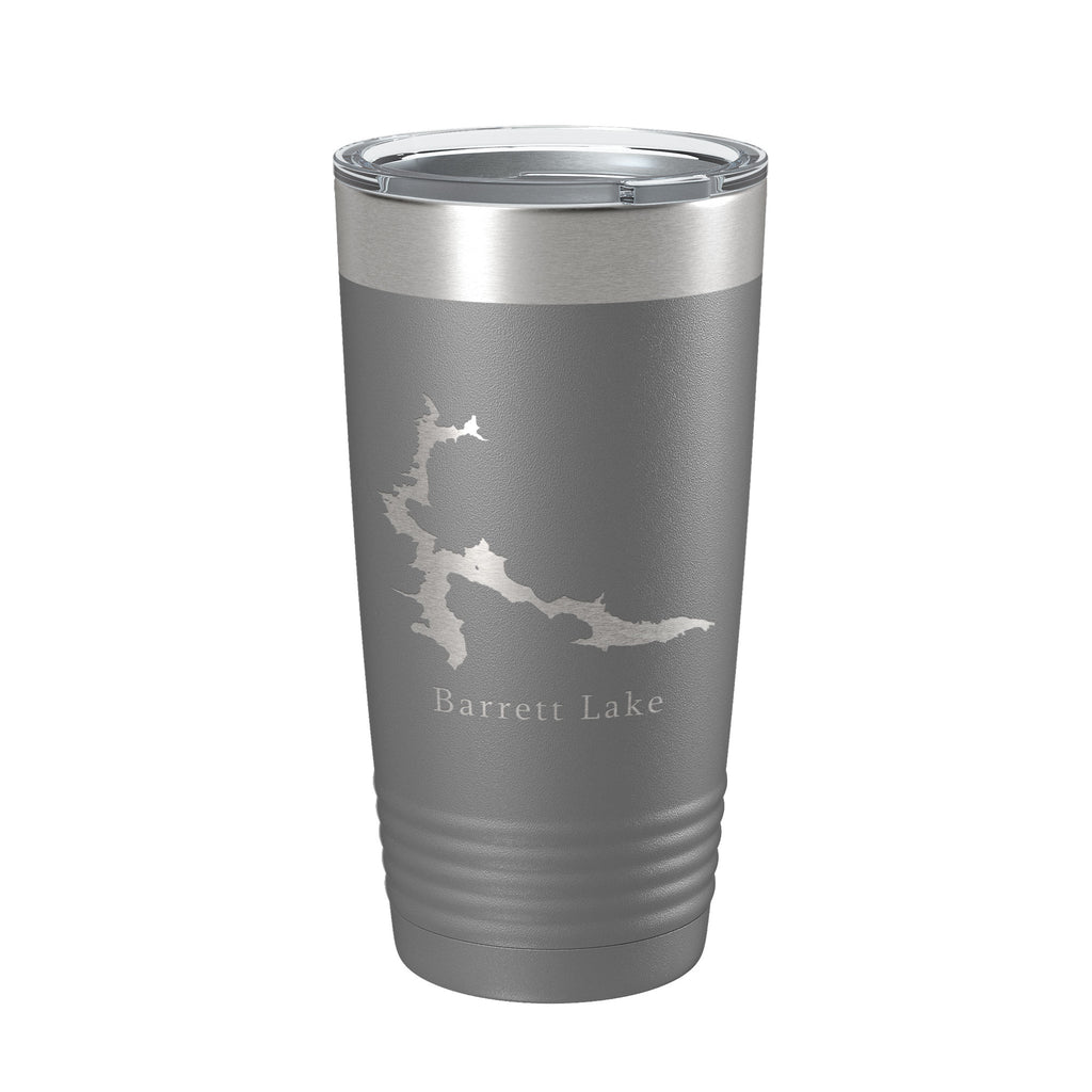 Barrett Lake Map Tumbler Travel Mug Insulated Laser Engraved Coffee Cup California 20 oz