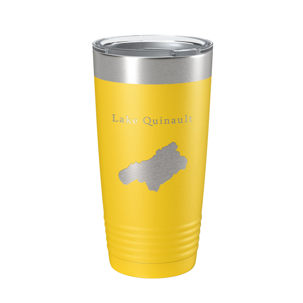 Lake Quinault Map Tumbler Travel Mug Insulated Laser Engraved Coffee Cup Washington 20 oz