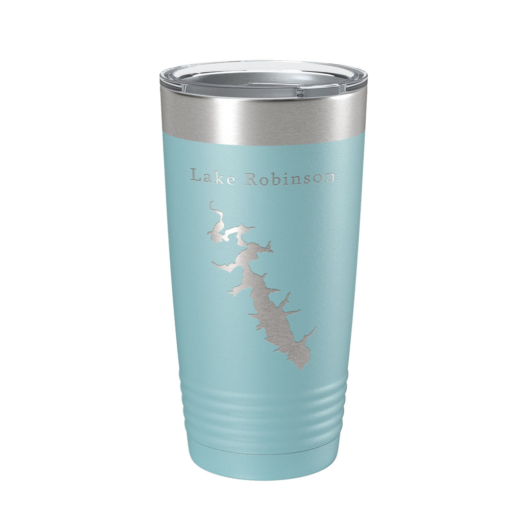 Lake Robinson Map Tumbler Travel Mug Insulated Laser Engraved Coffee Cup South Carolina 20 oz