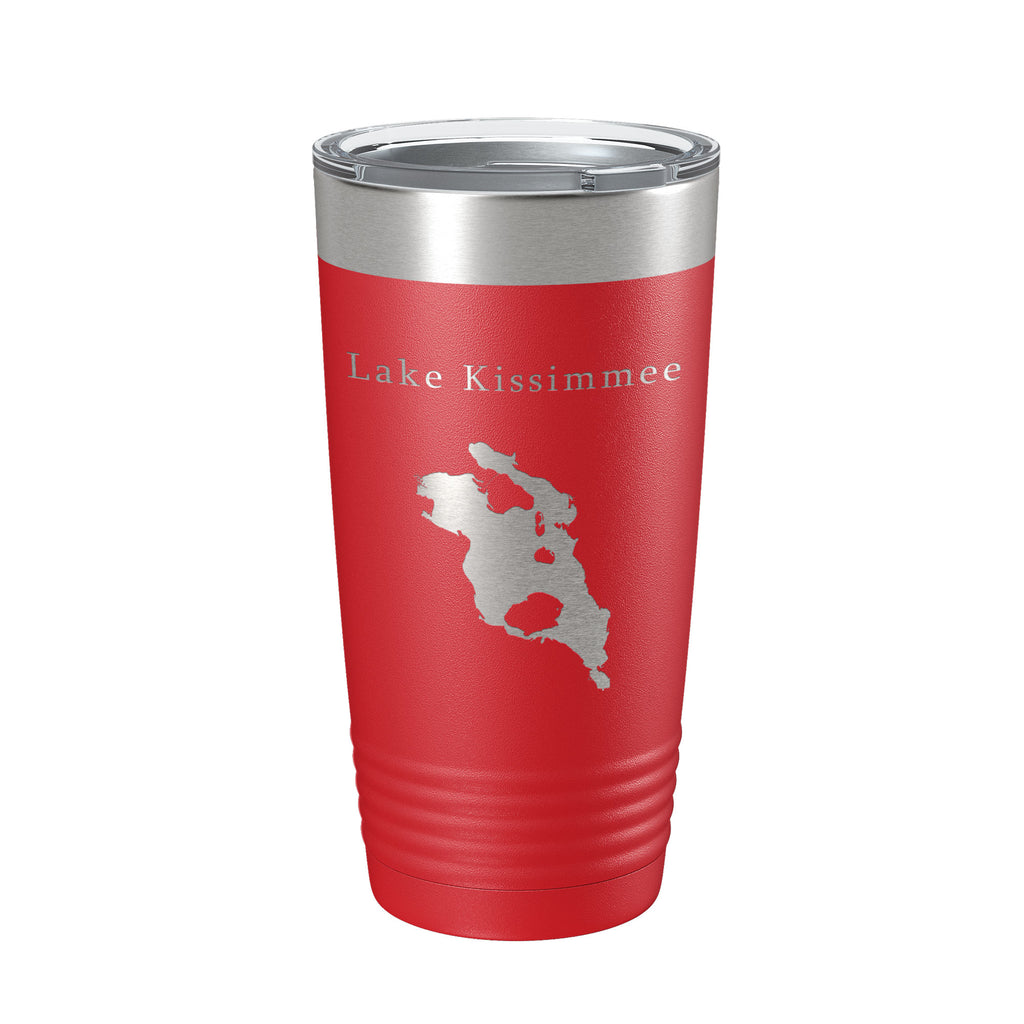 Lake Kissimmee Map Tumbler Travel Mug Insulated Laser Engraved Coffee Cup Florida 20 oz