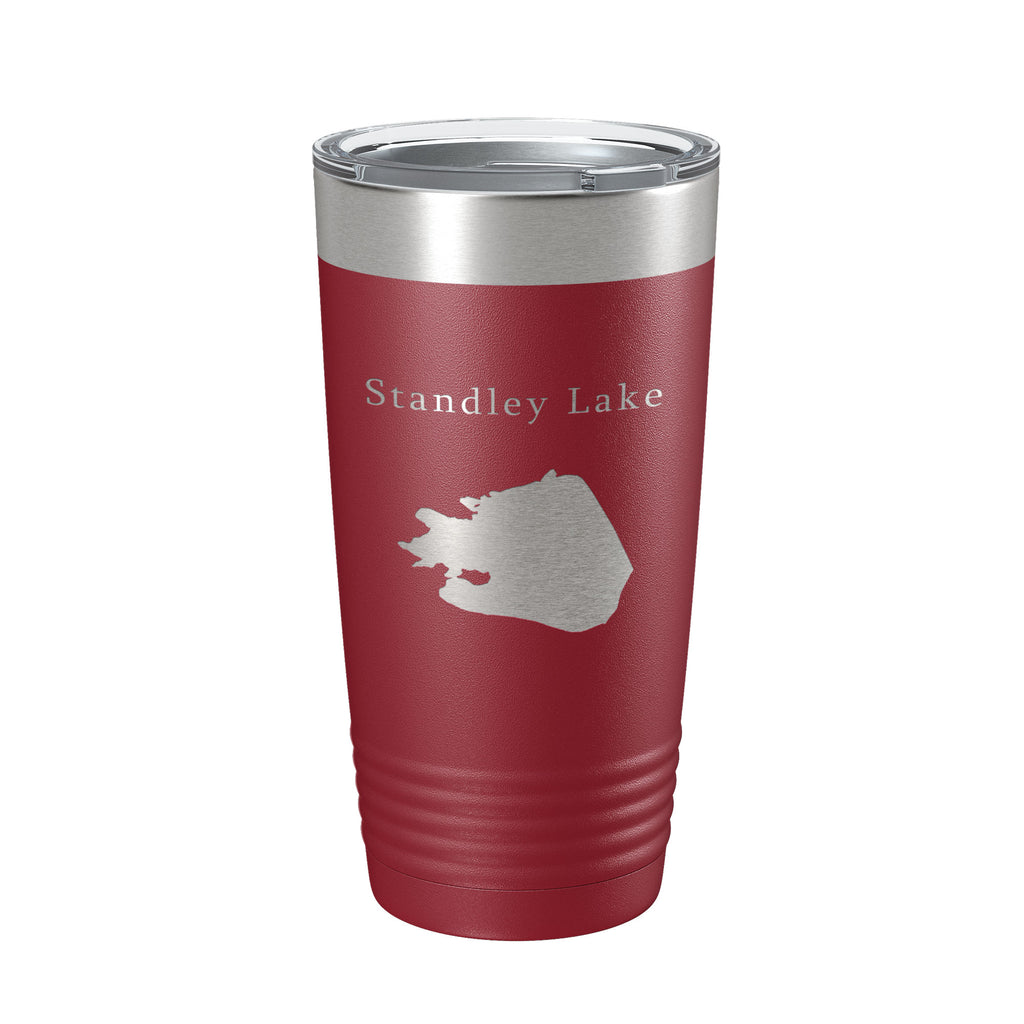 Standley Lake Map Tumbler Travel Mug Insulated Laser Engraved Coffee Cup Colorado 20 oz