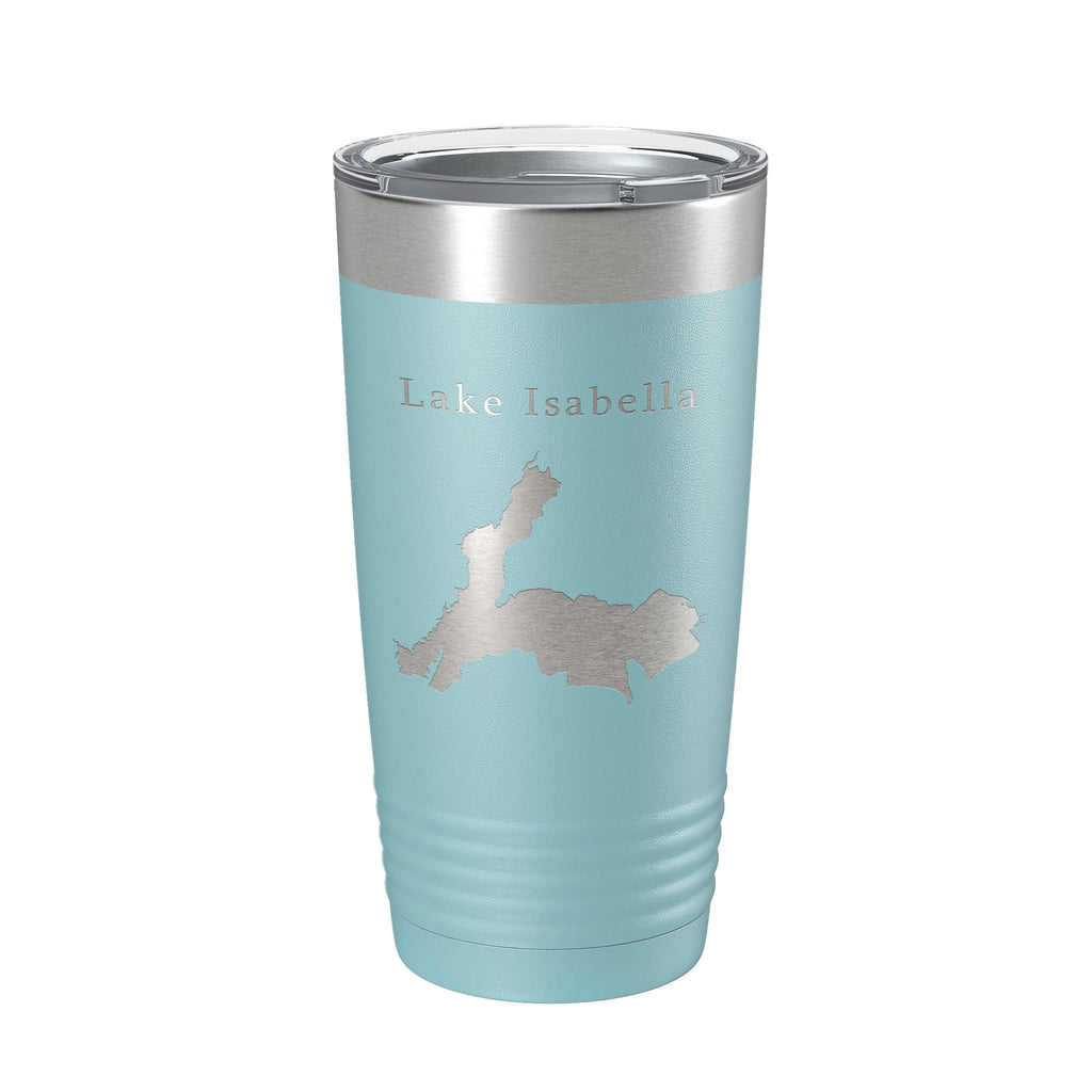 Lake Isabella Map Tumbler Travel Mug Insulated Laser Engraved Coffee Cup California 20 oz