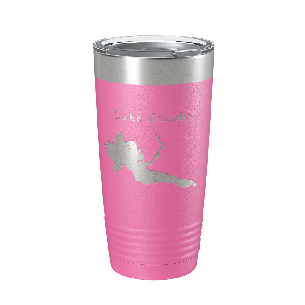 Lake Granby Map Tumbler Travel Mug Insulated Laser Engraved Coffee Cup Colorado 20 oz