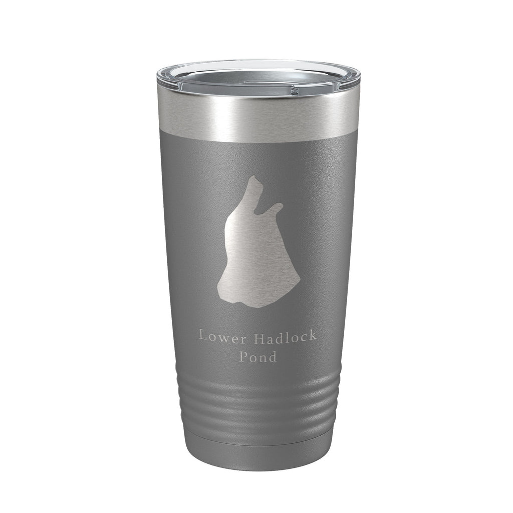 Lower Hadlock Pond Tumbler Lake Map Travel Mug Insulated Laser Engraved Coffee Cup Acadia Maine 20 oz