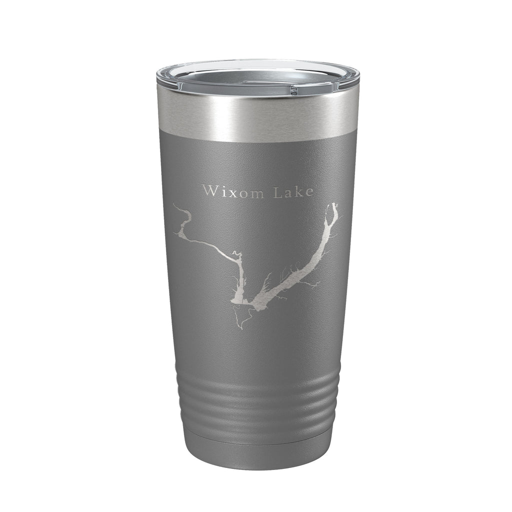 Wixom Lake Tittabawassee Map Tumbler Travel Mug Insulated Laser Engraved Coffee Cup Michigan 20 oz
