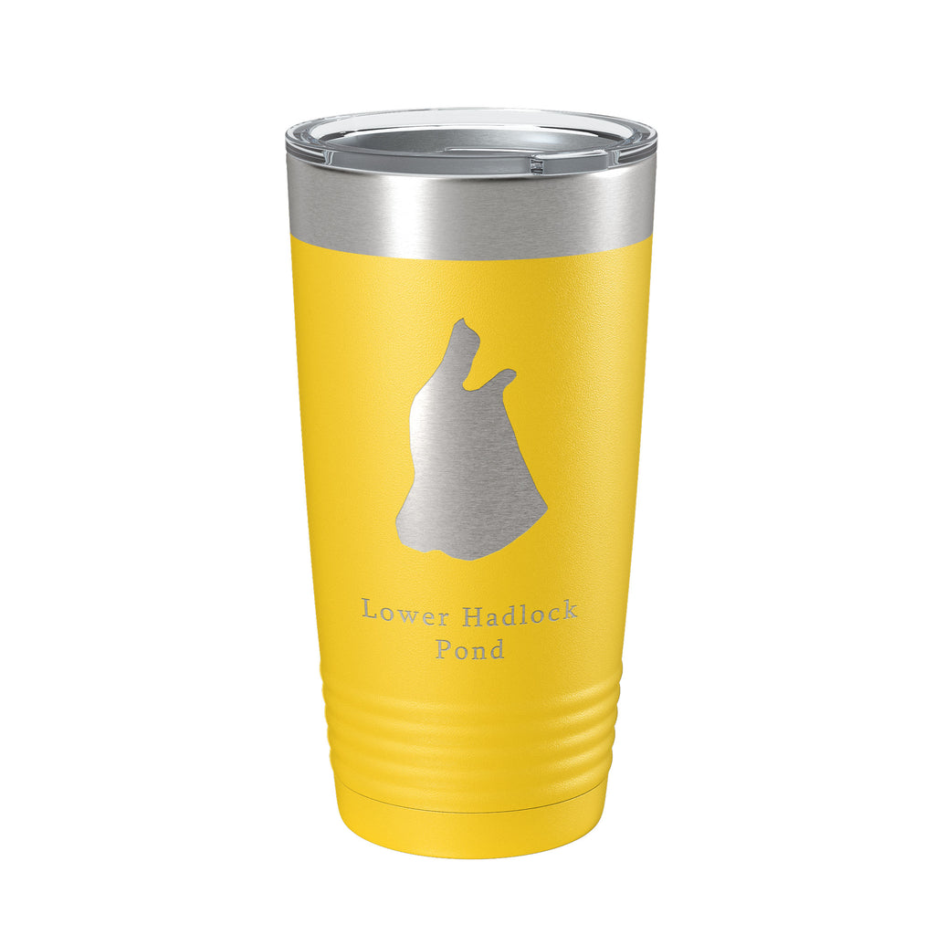 Lower Hadlock Pond Tumbler Lake Map Travel Mug Insulated Laser Engraved Coffee Cup Acadia Maine 20 oz