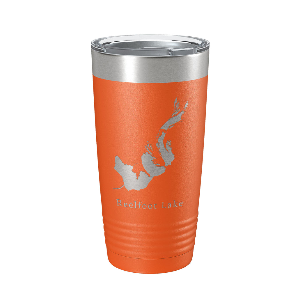 Reelfoot Lake Map Tumbler Travel Mug Insulated Laser Engraved Coffee Cup Tennessee Kentucky 20 oz