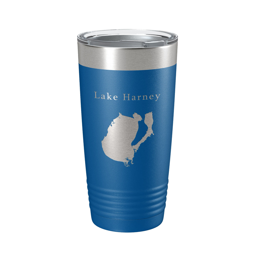 Lake Harney Map Tumbler Travel Mug Insulated Laser Engraved Coffee Cup Florida 20 oz
