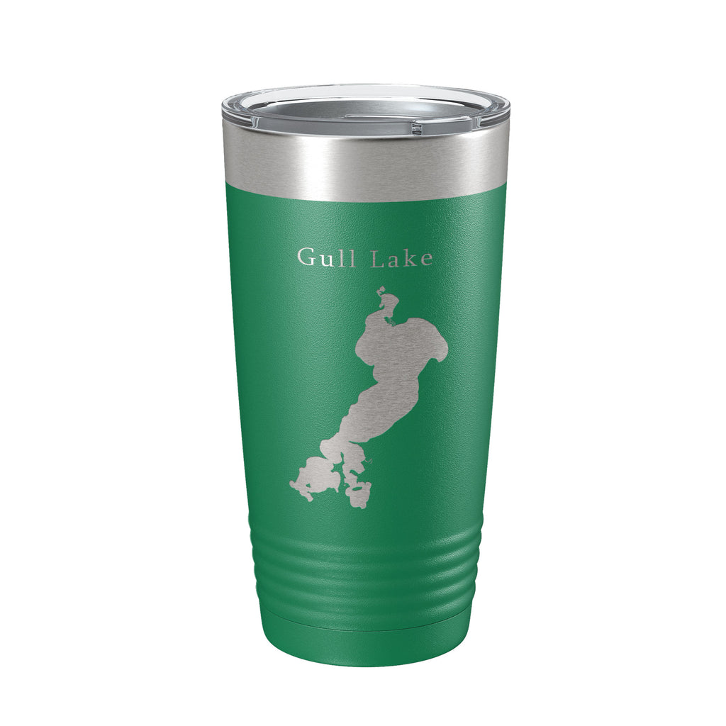 Gull Lake Map Tumbler Travel Mug Insulated Laser Engraved Coffee Cup Minnesota 20 oz