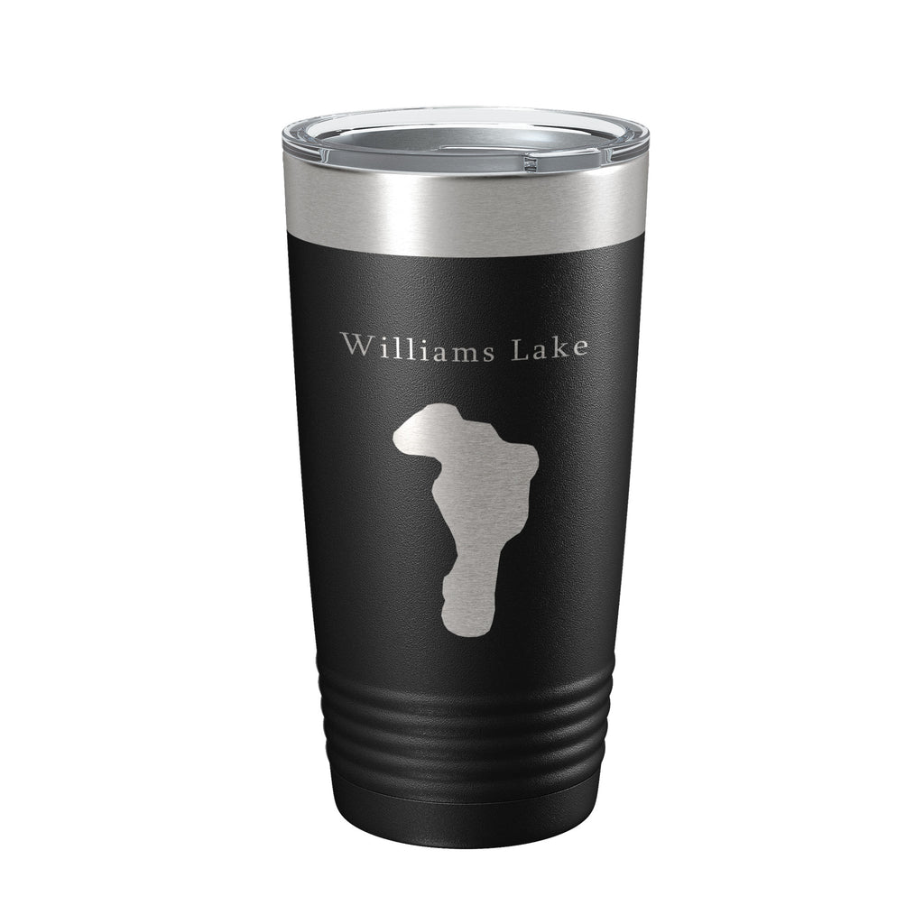 Williams Lake Map Tumbler Travel Mug Insulated Laser Engraved Coffee Cup New Mexico 20 oz