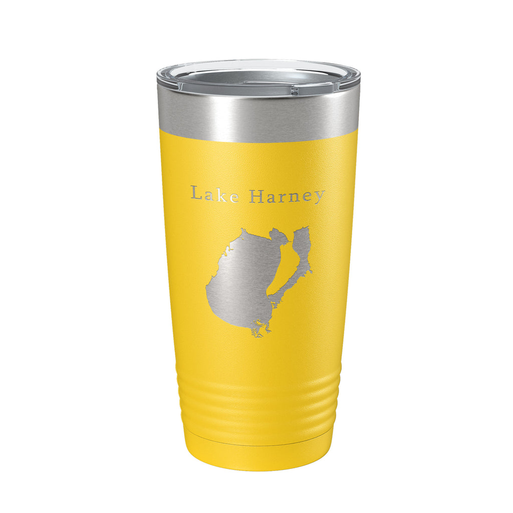 Lake Harney Map Tumbler Travel Mug Insulated Laser Engraved Coffee Cup Florida 20 oz