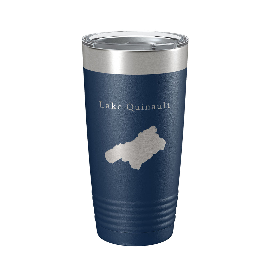 Lake Quinault Map Tumbler Travel Mug Insulated Laser Engraved Coffee Cup Washington 20 oz