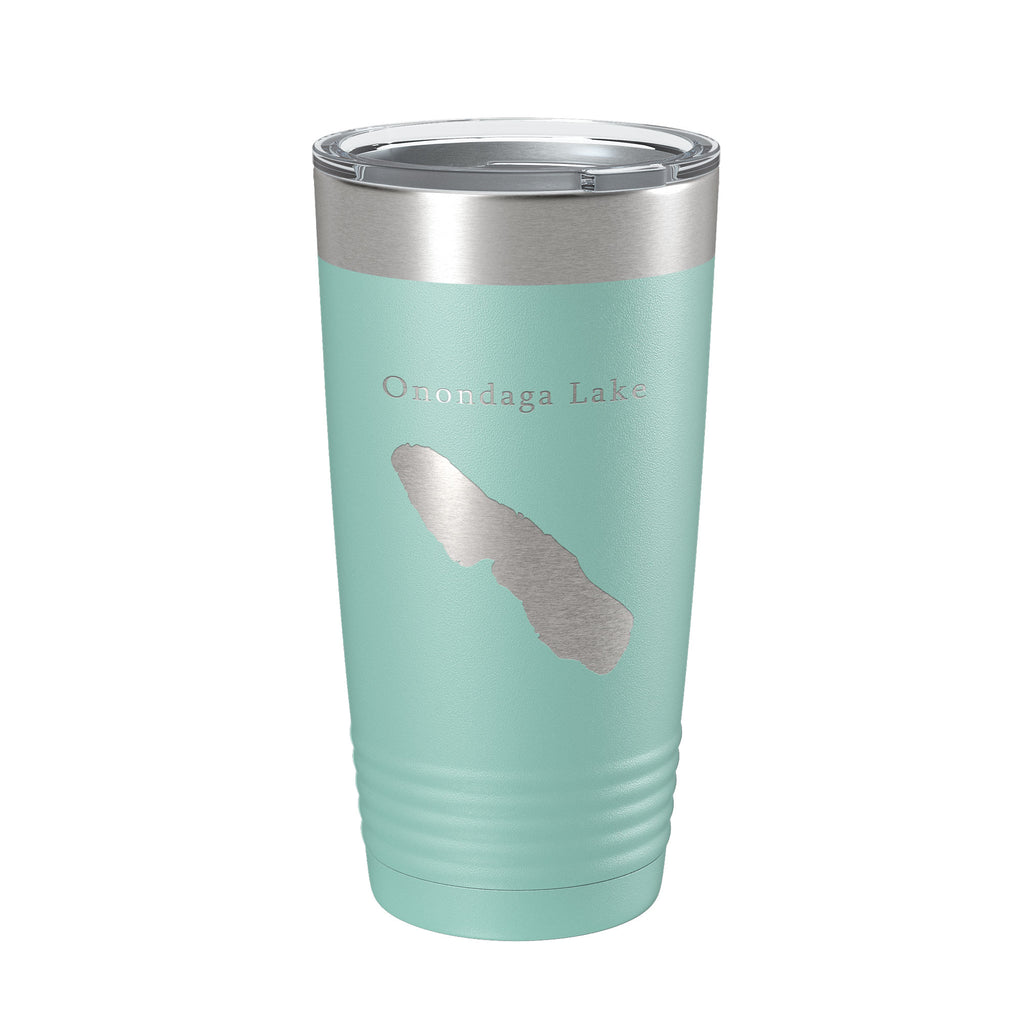 Onondaga Lake Map Tumbler Travel Mug Insulated Laser Engraved Coffee Cup Syracuse New York 20 oz