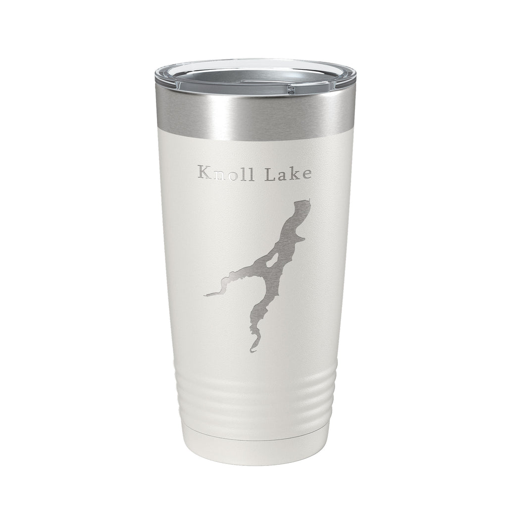 Knoll Lake Map Tumbler Travel Mug Insulated Laser Engraved Coffee Cup Arizona 20 oz