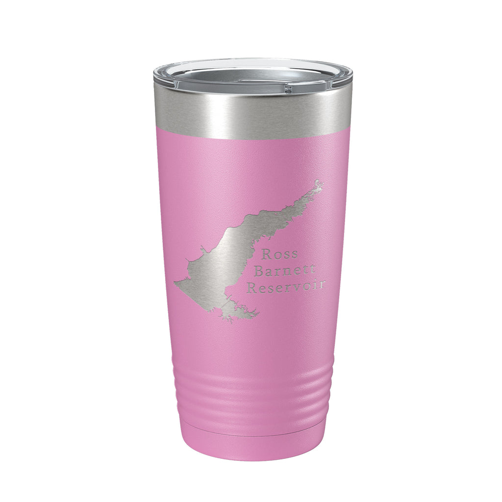 Ross R Barnett Reservoir The Rez Tumbler Lake Map Travel Mug Insulated Laser Engraved Coffee Cup Mississippi 20 oz