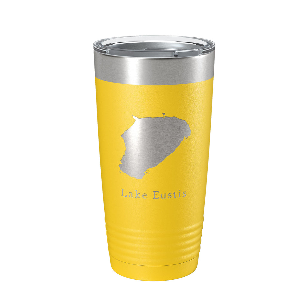 Lake Eustis Map Tumbler Travel Mug Insulated Laser Engraved Coffee Cup Florida 20 oz