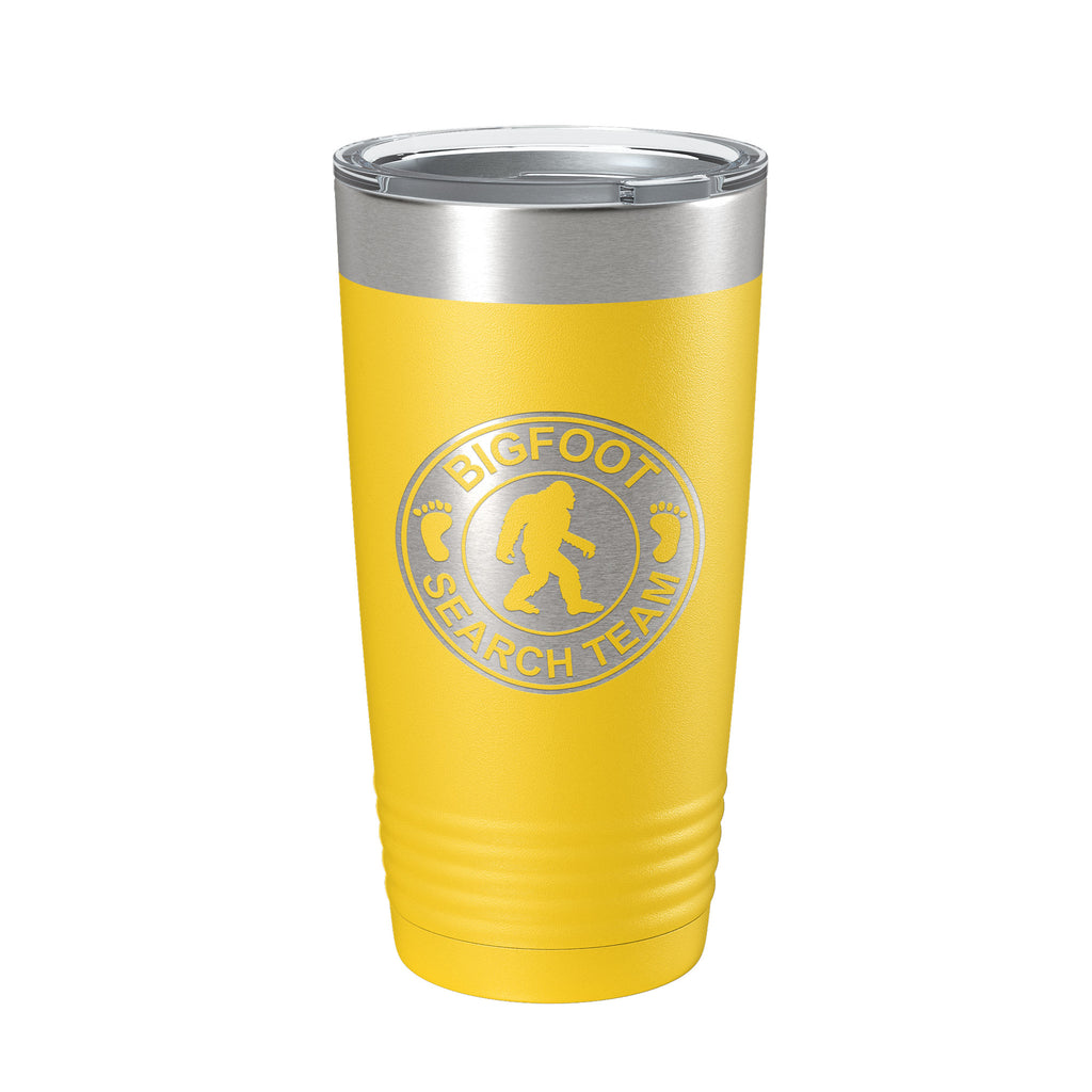 Bigfoot Tumbler Sasquatch Search Team Travel Mug Insulated Laser Engraved Coffee Cup Outdoorsman Gift 20 oz