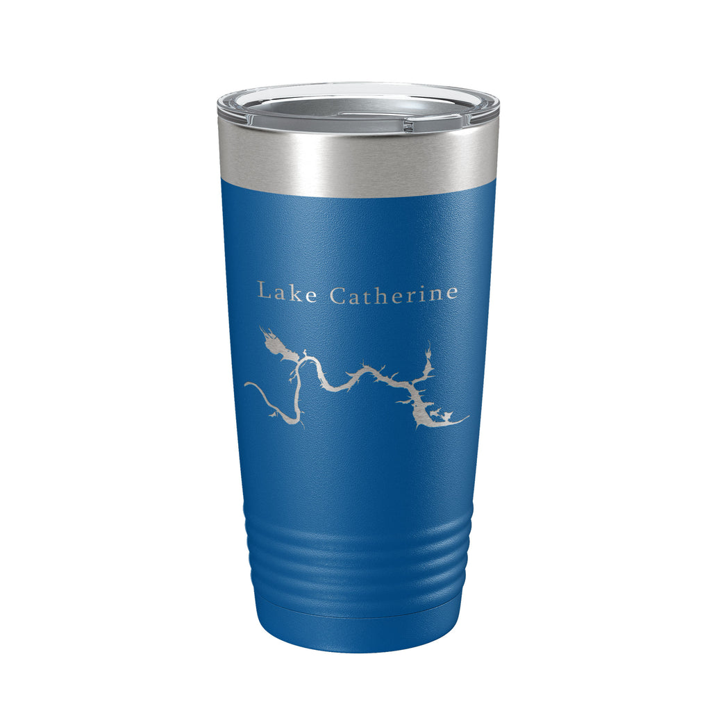 Lake Catherine Map Tumbler Travel Mug Insulated Laser Engraved Coffee Cup Arkansas 20 oz