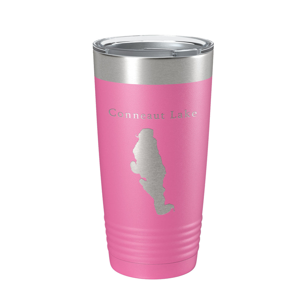 Conneaut Lake Map Tumbler Travel Mug Insulated Laser Engraved Coffee Cup Pennsylvania 20 oz