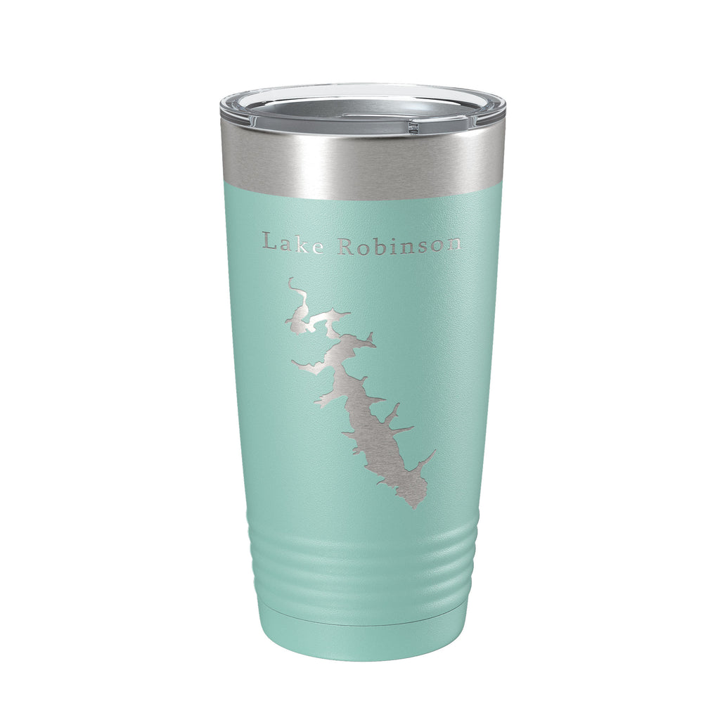 Lake Robinson Map Tumbler Travel Mug Insulated Laser Engraved Coffee Cup South Carolina 20 oz